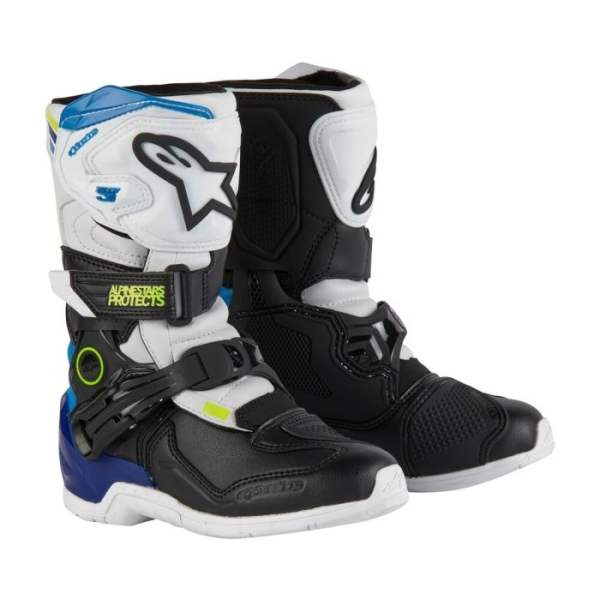 Alpinestars Tech 3s gyermekcsizma, fehér/fekete/kék, 29-es méret, 4, nordicamoto.ro