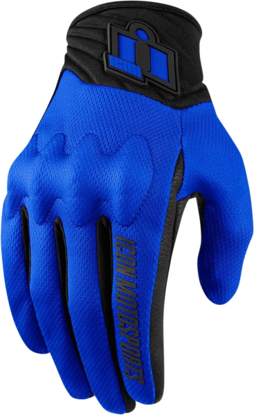 Manusi Textile Icon Anthem 2 Stealth™ fekete/kék XL, 1, nordicamoto.ro