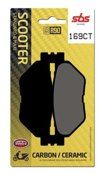 Ct Scooter Carbon Tech Organic Brake Pads, 2, nordicamoto.ro