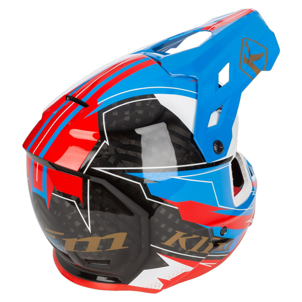 Klim F3 Carbon ECE Unruly fekete–fehér motoros sisak, 50, nordicamoto.ro