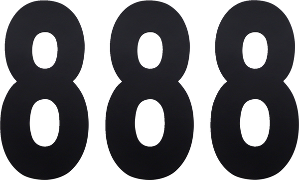 Standard Numbers Black, 3, nordicamoto.ro