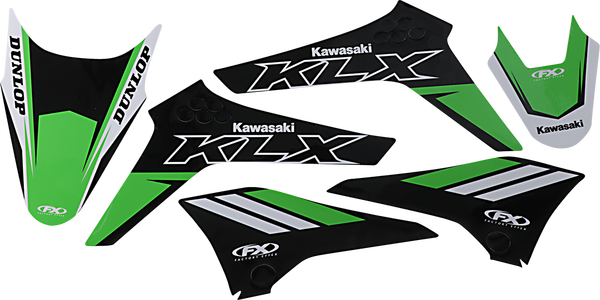 Evo Graphics Kit Black, Blue, Green, White, 2, nordicamoto.ro
