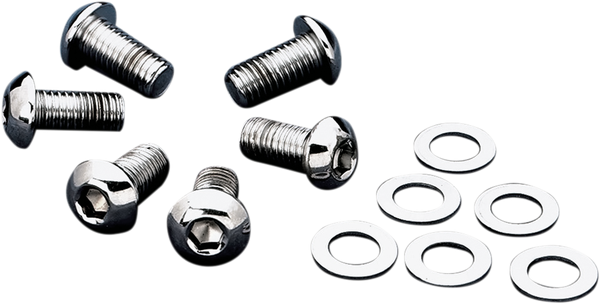 Button-head Fender Rail Bolt Kit Chrome, 1, nordicamoto.ro