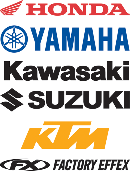 Die-cut Logo Decal White, 2, nordicamoto.ro