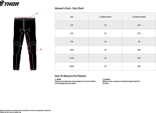Pantaloni Dama Thor Sector Disguise Aqua/Teal 9/10, 6, nordicamoto.ro