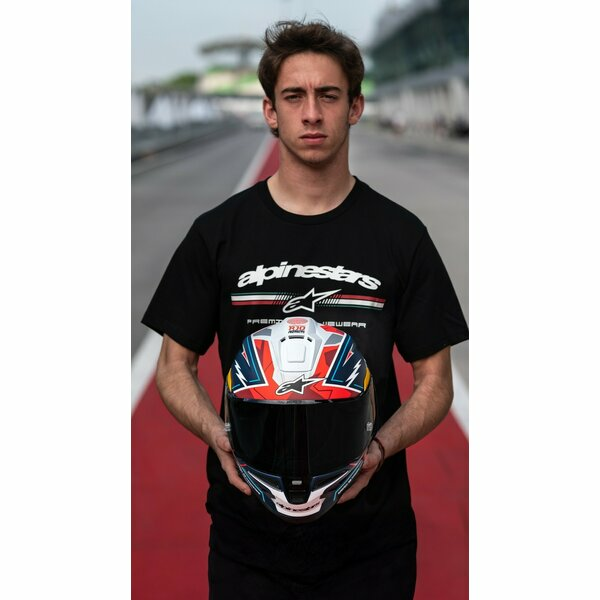 ALPINESTARS SUPERTECH R10 LE ACOSTA teljes arcú sport sisak, kék/piros/fehér, XL, 2, nordicamoto.ro