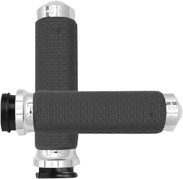 Vibration Dampening Memory Foam Grips Silver, 1, nordicamoto.ro