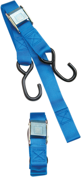 1-1/2(r) Heavy-duty Cam Buckle Tie-downs With Built-in Assist Blue, 1, nordicamoto.ro