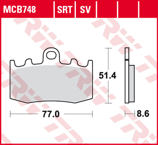 Srt Series Sindered Front Brake Pads, 1, nordicamoto.ro