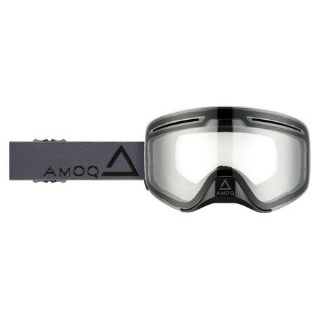 AMOQ Vision Vent+ motoros szán szemüveg mágneses lencsével: szürke-fekete – átlátszó, 1, nordicamoto.ro