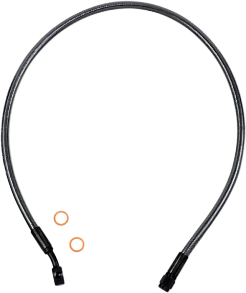 Braided Front Brake Line Black, Black Pearl Oversize [+51 mm (2'')], 1, nordicamoto.ro
