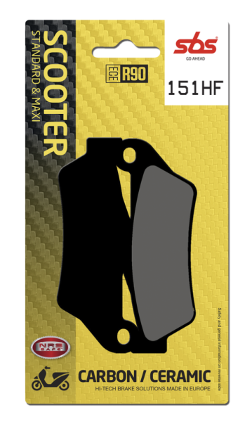 Hf Street Ceramic Organic Brake Pads, 1, nordicamoto.ro