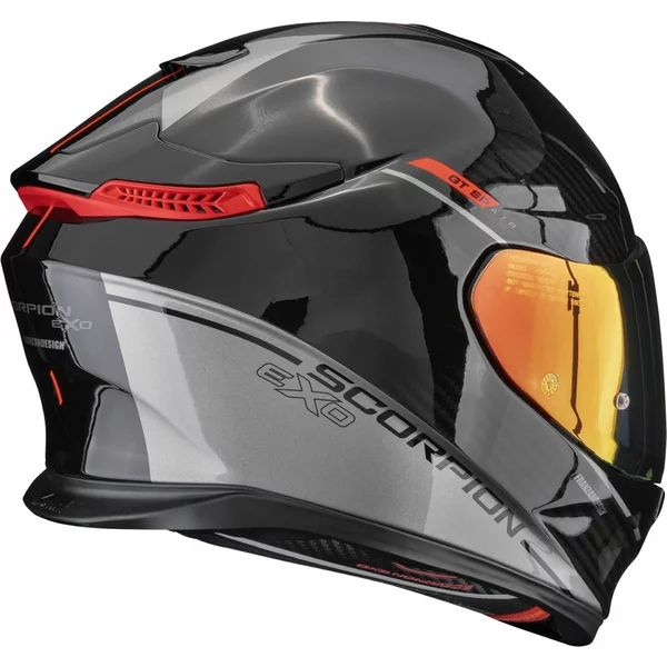 SCORPION EXO-GT SP AIR ASPHALT M teljes arcú bukósisak, fekete/ezüst, 5, nordicamoto.ro