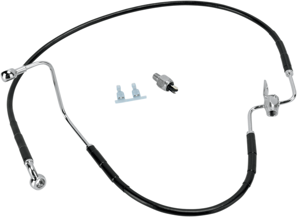 Stainless Steel Brake Line Kit Black, 1, nordicamoto.ro