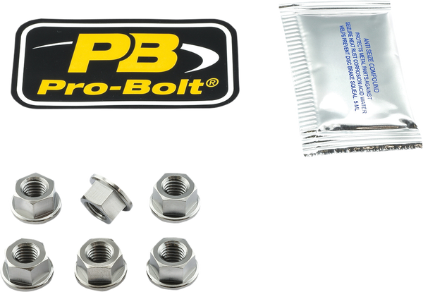 Sprocket Nuts Silver, 1, nordicamoto.ro