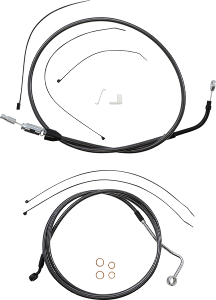 Black Pearl Designer Handlebar Installation Kit Black, 1, nordicamoto.ro