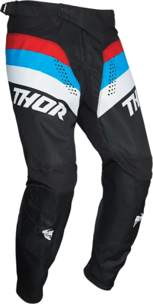 Thor Pulse Racer nadrág, fekete/piros/kék, 38-as méret, 1, nordicamoto.ro