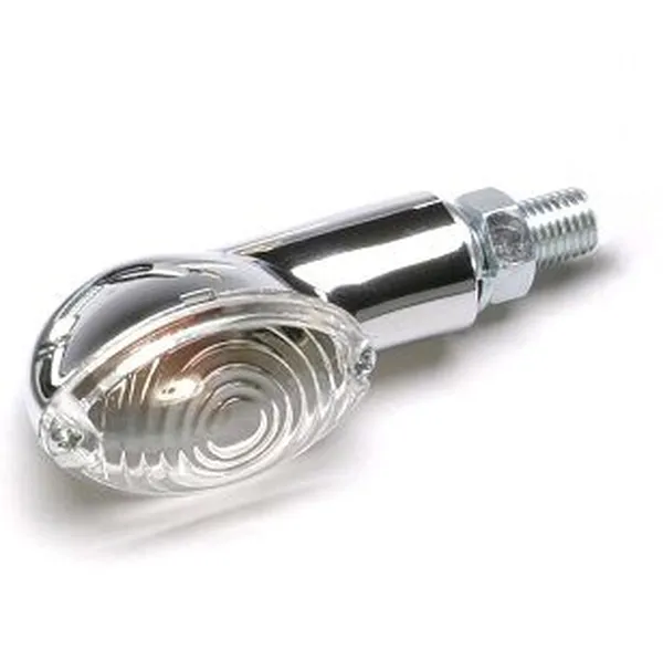 Univerzális mini-szárjelző lámpák, króm, 1, nordicamoto.ro