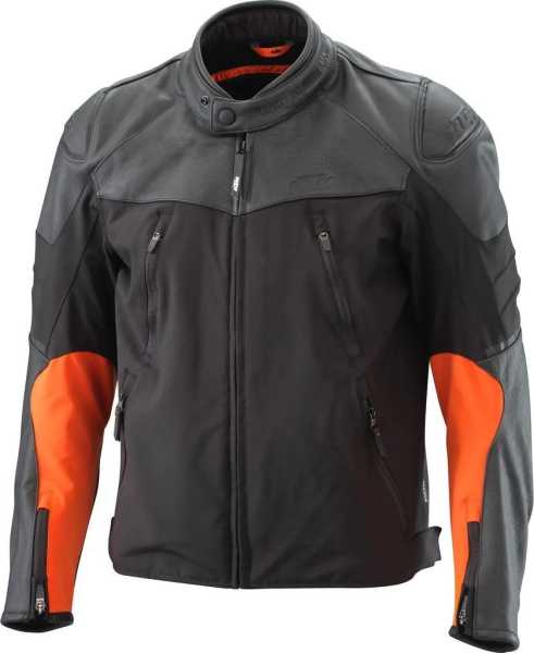 KTM Tension narancssárga/fekete bőrdzseki, S-es méret, 1, nordicamoto.ro