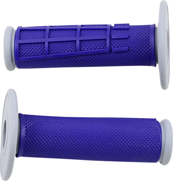 MOOSE RACING Comp Diamond Half Waffle Grips Blue, 1, nordicamoto.ro