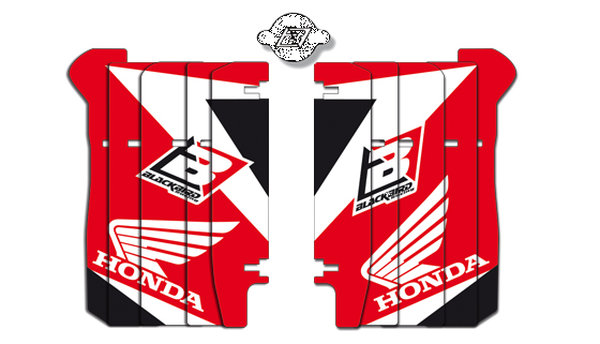 Rad Louver Decals Black, Red, White, 1, nordicamoto.ro