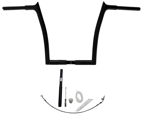 1-1/4(r) Ez Install Pointed Top Handlebar Kit Silver, 1, nordicamoto.ro