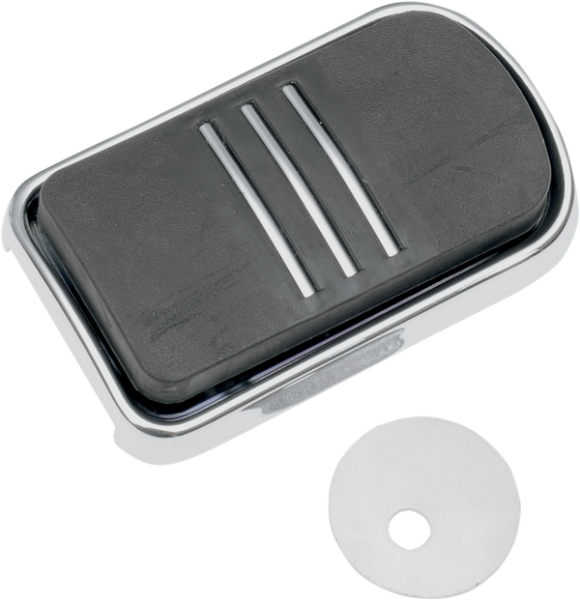 Sweeper Brake Pedal Pad Black, Chrome, 1, nordicamoto.ro