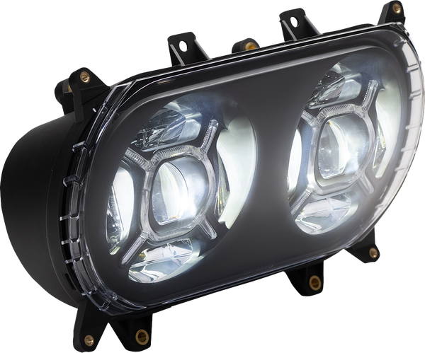 Double-x Led Headlight Black, 5, nordicamoto.ro