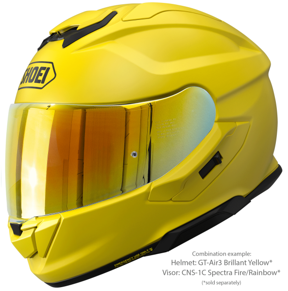 SHOEI GT-AIR3 teljes arcú sisak, Giallo Brillante S, 6, nordicamoto.ro