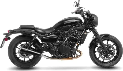 LeoVince Classic Racer Black Edition csúszócső-kipufogórendszer a Kawasaki Eliminatorhoz, 2, nordicamoto.ro