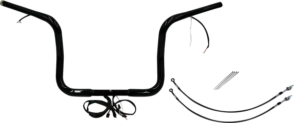 Plug & Play Ez Install 1-1/4(r) Round Top Handlebar Kit Black, 3, nordicamoto.ro