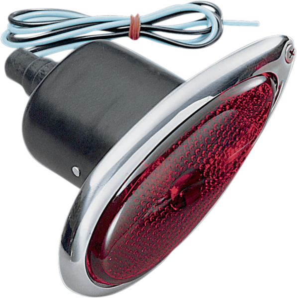 Teardrop Taillight Chrome, 1, nordicamoto.ro