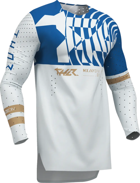 Thor Sportmode Mind Control póló, szürke/kék, S-es méret – a megfelelő felszerelés minden kerékpározáshoz., 1, nordicamoto.ro