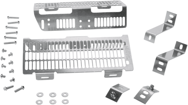 Radiator Guard Brushed Aluminum, 1, nordicamoto.ro