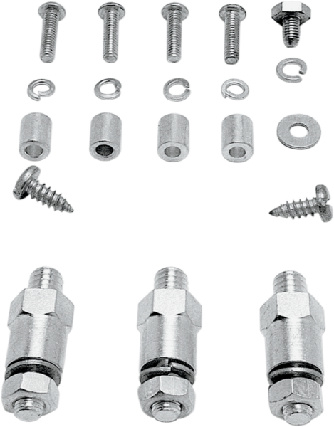 Dash Plate Mounting Kit Silver, 1, nordicamoto.ro