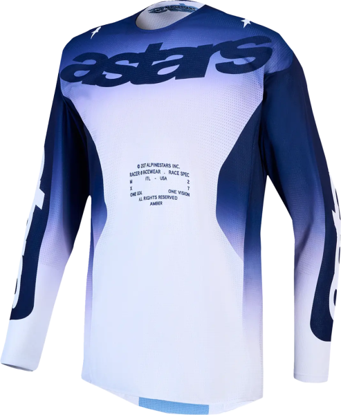 Alpinestars Racer Air póló, borostyánfehér/kék, S-es méret, 1, nordicamoto.ro