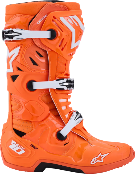 Alpinestars Tech 10 Supervented narancssárga csizma, 40,5-es méret, 4, nordicamoto.ro