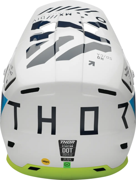 Thor Reflex Sport Strike Mips sisak, sárga/fehér/kék, 2XL, 12, nordicamoto.ro