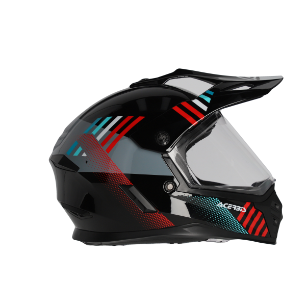 Acerbis Rider teljes arcú gyermek sisak, fekete/piros, 6, nordicamoto.ro