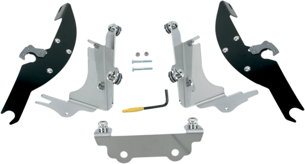 Fats/slim Windshield Trigger-lock Complete Mount Kit Black, 1, nordicamoto.ro