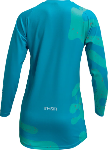 Tricou Dama Thor Sector Disguise Aqua/Teal L, 8, nordicamoto.ro