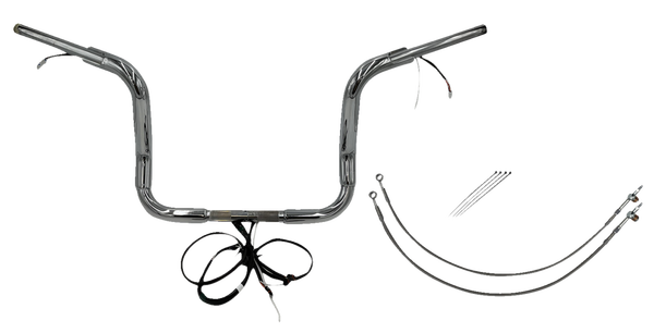 Plug & Play Ez Install 1-1/2(r) Round Top Handlebar Kit Silver, 1, nordicamoto.ro