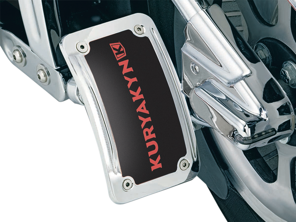 Curved Side-mount License Plate Holder Chrome, 1, nordicamoto.ro