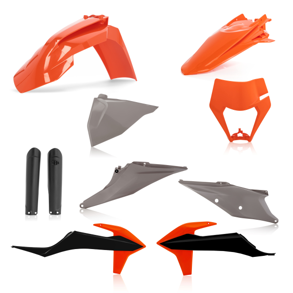 Acerbis teljes műanyag készlet a KTM EXC/EXC-F 2020–2023-as modellekhez, fekete, 7, nordicamoto.ro