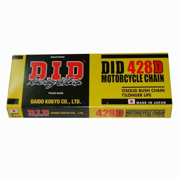 Lant transmisie DID 428 (128 zale) fara O-Ring 428D-128, 1, nordicamoto.ro