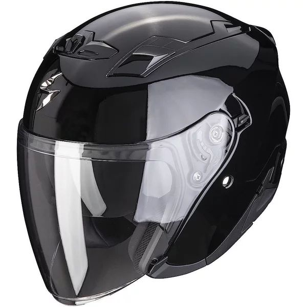 SCORPION EXO-230 SOLID Black S nyitott arcú/fúvóka sisak, 6, nordicamoto.ro