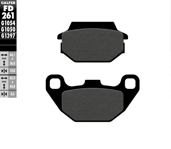 Semi-metallic Brake Pads, 1, nordicamoto.ro