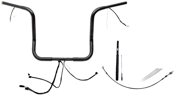 Plug & Play Ez Install 1-1/4(r) Round Top Handlebar Kit Black, 1, nordicamoto.ro
