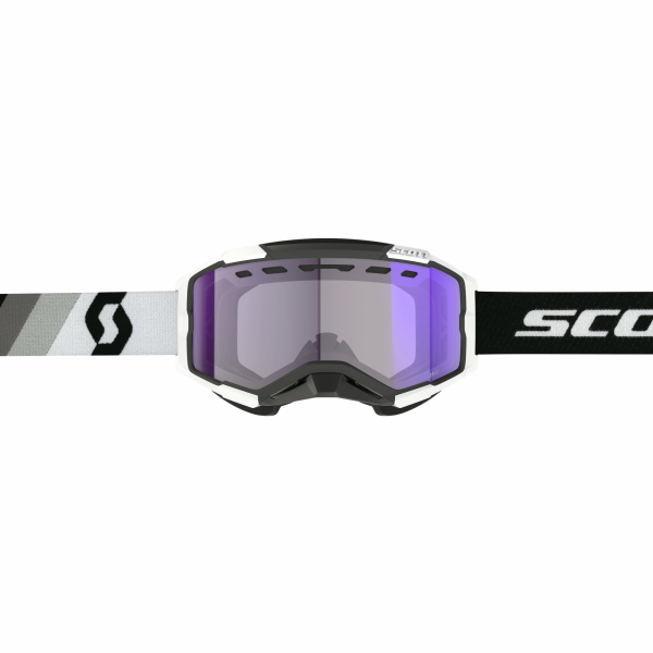 Scott Goggle Fury LS Snow Cross premium black/white / light sensitive blue chrom, 2, nordicamoto.ro