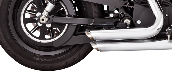 Shortshots Staggered Exhaust System Chrome, 5, nordicamoto.ro